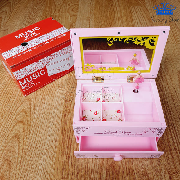 Joyero Caja Musical Rosada Bailarina Ballet Melodia Mozart