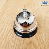 Campana Metalica Recepcion Plateada Aviso Timbre Sonido - Plateado