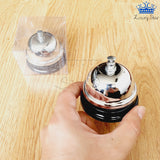 Campana Metalica Recepcion Plateada Aviso Timbre Sonido - Plateado