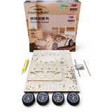 Carro Lamborghini Armable Madera Rompecabezas 119 Piezas