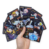 Cartas Naruto Negras x10 Coleccion Niños