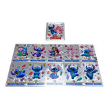 Cartas Stitch x 10 Plateado Negro Juego Niños Coleccion