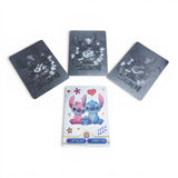 Cartas Stitch x 10 Plateado Negro Juego Niños Coleccion