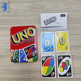Cartas UNO Caja Metalica Juego Familia Amigos Diversion