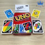 Cartas UNO Caja Metalica Juego Familia Amigos Diversion