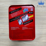 Cartas UNO Caja Metalica Juego Familia Amigos Diversion