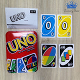 Cartas UNO Caja Metalica Juego Familia Amigos Diversion