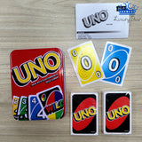 Cartas UNO Caja Metalica Juego Familia Amigos Diversion