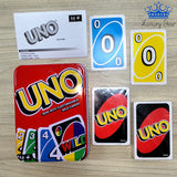 Cartas UNO Caja Metalica Juego Familia Amigos Diversion