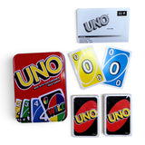 Cartas UNO Caja Metalica Juego Familia Amigos Diversion