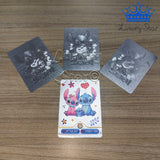 Cartas Stitch x 10 Plateado Negro Juego Niños Coleccion