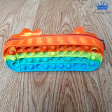 Cartuchera Pop It Goma Antiestres Burbujas Cartera Colores