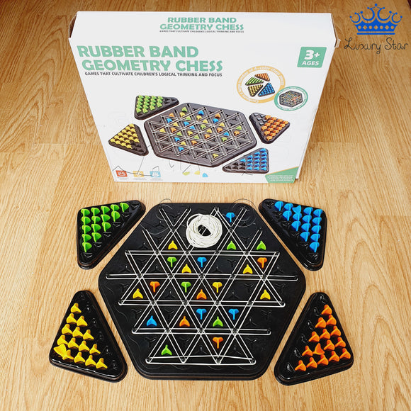 Chain Triangle Rubber Band Juego Chess Cauchos Triangulos