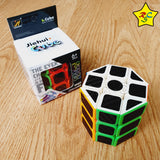 Cubo Cilindro Spinner Cortado Hexagonal 3x3 Carbono