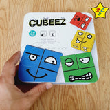 Juego Cubeez Bloques Battle Caras Cubos Color Tarjeta Timbre