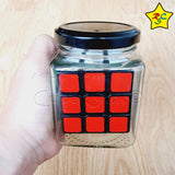 Cubo 3x3 En Botella Transparente Vidrio Colección