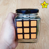 Cubo 3x3 En Botella Transparente Vidrio Colección