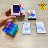 Cubo Soma Magnetico + Tarjetas Puzzle Reto Mental