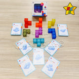 Cubo Soma Magnetico + Tarjetas Puzzle Reto Mental
