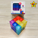 Cubo Soma Magnetico + Tarjetas Puzzle Reto Mental