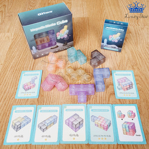 Cubo Soma Magnetico Qiyi Pastel Retos Puzzle Armar + Tarjetas