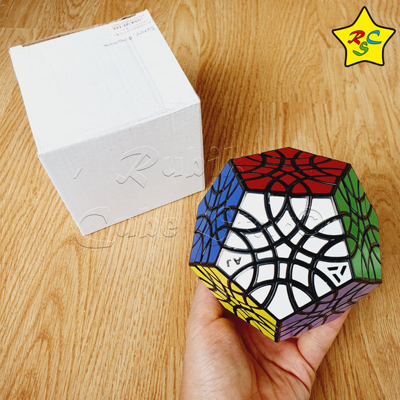 Curvy Dinominx Aj Redi Cubo Modificación Negro Difícil