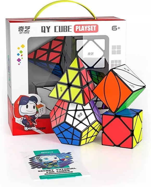 Pack Cubos Qiyi Modificaciones 3x3 Original Negro