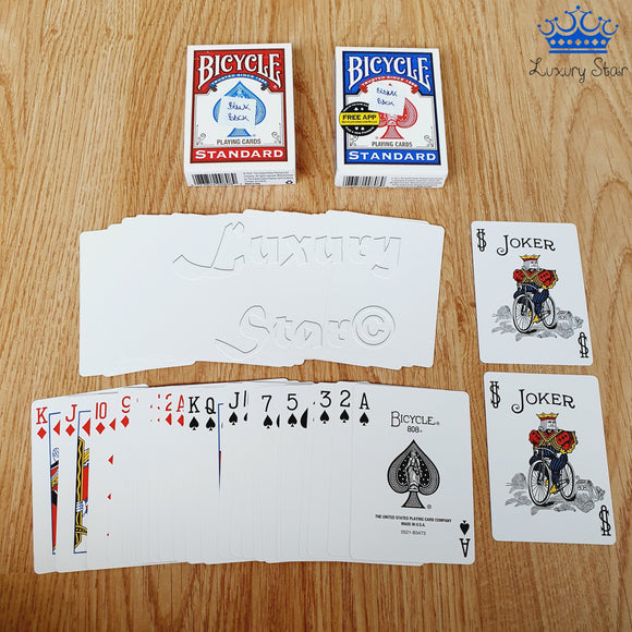 Baraja Trucada Dorso Blanco Blank Back Bicycle Poker Magia
