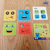 Juego Face Changing Cube Caras Metálico + Tarjeta