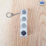 Fidget Teclado Alumbra 4 Teclas Llavero Antiestrés