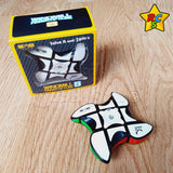 Floppy Windmill Spinner Cubo 3x3x1 Qiyi Tiled Fidget Toy Fondo Negro Tileds