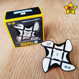 Floppy Windmill Spinner Cubo 3x3x1 Qiyi Tiled Fidget Toy Fondo Negro Tileds