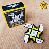 Floppy Windmill Spinner Cubo 3x3x1 Qiyi Tiled Fidget Toy Fondo Negro Tileds