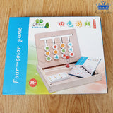 Juego Four Color Game Didactic Agilidad Mental + Reloj Arena