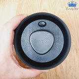 Frasco Cafe Vidrio Hermetico Pequeño Tapa Valvula Vacio