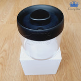 Frasco Cafe Vidrio Hermetico Pequeño Tapa Valvula Vacio
