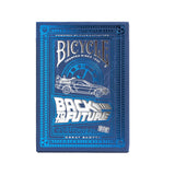 Baraja Poker Back To The Future Cartas Bicycle Naipes Azul