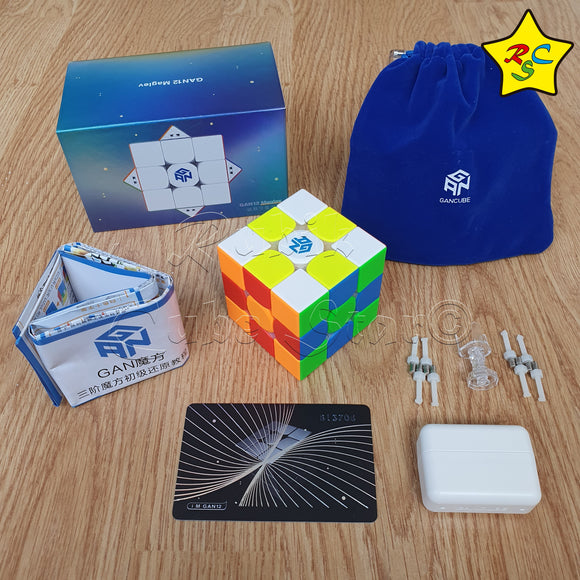 Cubo 3x3 Gan 12 Maglev Uv Original Speedcube Magnetico