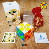 Gan 356 M E 3x3 Serpiente Lny Amarillo Año Nuevo Lunar Stickerless / Amarillo