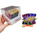 Cubo Gear 3x3 Transparente Tiled Engranajes Qiyi Rompecabezas