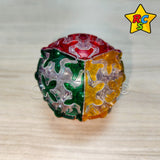 Gear Cube 3x3 Ball Esfera Engranajes Transparente Tiled Qiyi