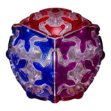 Gear Cube 3x3 Ball Esfera Engranajes Transparente Tiled Qiyi
