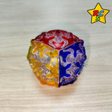 Gear Cube 3x3 Ball Esfera Engranajes Transparente Tiled Qiyi