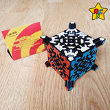 Cubo Timur Gear Skewb Extreme Calvins Puzzle Dino Engranajes Fondo Negro Con Pegatinas