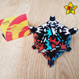 Cubo Timur Gear Skewb Extreme Calvins Puzzle Dino Engranajes Fondo Negro Con Pegatinas