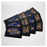 Baraja Poker Black Cartas Plástico Negro Naipes Premium