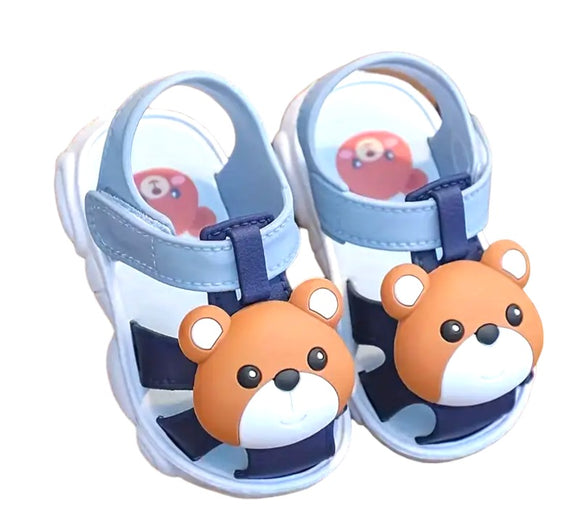 Zapatos Bebé Sandalias Cuero Sintético Con Antideslizante Chanclas