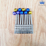 Imanes Neodimio Kit Geométrico Plateados Multicolor Antiestrés