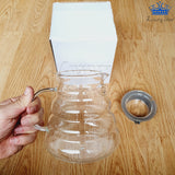 Jarra Vidrio Cafe 700ml Alta Calidad Tapa Hermetica Caucho