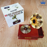 Joyero Tocadisco Caja Musical Cuerda Detalle Melodia Mozart
